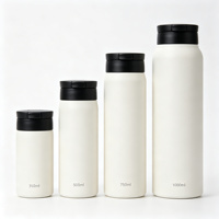 Bouteille d'eau en acier inoxydable à double paroi avec isolation sous vide pour boissons chaudes et froides