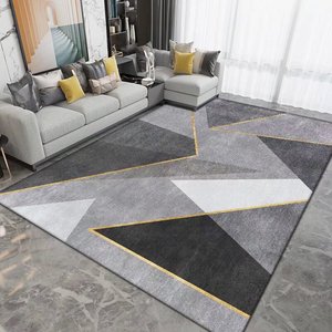 Alfombra plegable de lujo resistente a las manchas para dormitorio, alfombra grande para sala de estar