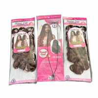 Extensions de cheveux synthétiques bouclés à la française de 22 pouces, ondulés et volumineux, pour tresses et crochets
