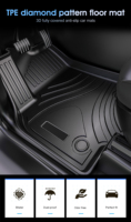 Tapis de sol de voiture 3D en TPE personnalisé avec logo, facile à retirer, pour Renault Clio 2008