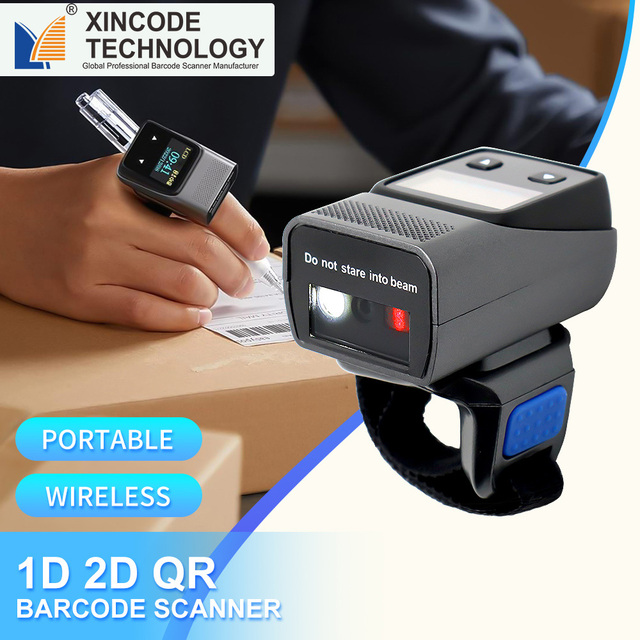 Xincode QR Code Scanning Gun 2D Wireless Barcode Reader Barcode Scanner Handheld QR Code Reader for Supermarket Scan GT-S113