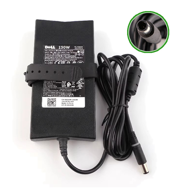 Factory High Quality Desktop Ac Charger Adapter 19.5V 6.7A Laptop Power Supply Adapter 130W for DELL Laptop and Docking Station