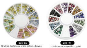 Decoración de <span class=keywords><strong>uñas</strong></span> <span class=keywords><strong>acrílicas</strong></span>, purpurina de cristal en forma de piedra, gemas para <span class=keywords><strong>uñas</strong></span> <span class=keywords><strong>con</strong></span> diamantes de imitación - Product Image 4