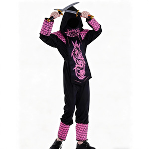 Disfraz de Ninja Superhéroe para Niños de Halloween |   Disfraz para Televisión, Cine y Representaciones Escénicas |   Componente Superior Unisex para Niños - Product Image 1