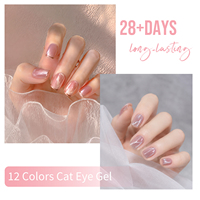 Nouveau Vernis à Ongles Gel Magnétique 3D Vegan Tendance 2026, Effet Œil de Chat Cristal, Séchage UV/LED, pour la Beauté des Ongles
