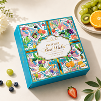 Boîte d'emballage personnalisée pour fruits frais, boîte cadeau haut de gamme pour cerises, oranges, raisins, myrtilles, estampage à chaud