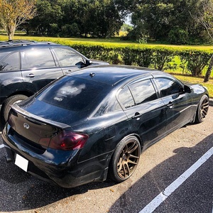 Aileron arrière en fibre de carbone forgée style PSM non perforé pour berline 4 portes Série G25 G35 G37 2007-2014 - Product Image 6