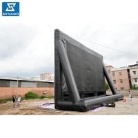 Écran de cinéma gonflable de taille géante de 17.5m(57ft) Écran de projection gonflable Écran de cinéma mobile extérieur