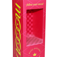 Boîte à biscuits en carton avec LOGO personnalisé et fenêtre en PVC Boîte d'emballage en papier à tiroir pour dessert beignet de boulangerie