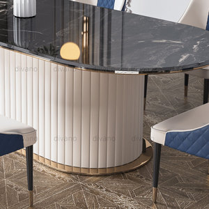 Bolton Marble Top Dinning <b>Table</b> Italian Modern Luxury Marble Dinning <b>Table</b> <b>Dining</b> <b>Tables</b> and Chairs Set DD-DN-04-BOLTON Luxury M - Product Image 5