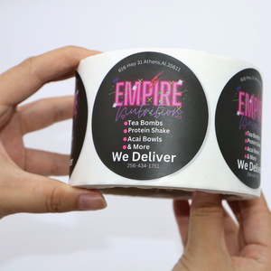 Оптовая продажа персонализированные индивидуальные круглые прозрачные этикетки прозрачные пользовательские наклейки рулон логотип наклейки для упаковки - Product Image 1