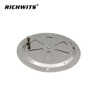 Vente en gros de aérateurs ronds en acier inoxydable 316 poli miroir avec bouton latéral pour la ventilation des yachts et des camping-cars