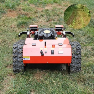 Tondeuse à gazon électrique sans fil multifonctionnelle télécommandée sur chenilles diesel, débroussailleuse 800mm 1000mm avec batterie - Product Image 1