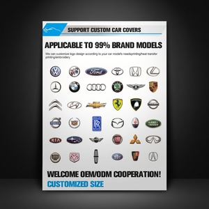 Copertura Auto di Alta Qualità, Altamente Elastica, Antipiega, con Logo Personalizzato, per Interni, Antipolvere, Misura Personalizzata, Universale - Product Image 5