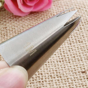 1M #   Boquilla de Repostería Recta de 6 Dientes, Acero Inoxidable 304, para Decoración de Pasteles con Crema, Herramienta de Repostería DIY, Tamaño Mediano - Product Image 3