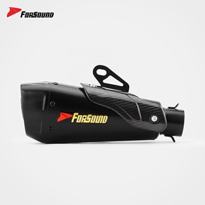 Système d'échappement complet pour moto Forsound Factory à <span class=keywords><strong>prix</strong></span> de gros, collecteur et silencieux en fibre de carbone pour Kawasaki Ninja 400 <span class=keywords><strong>Z400</strong></span> - Product Image 1