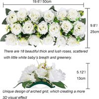 Décorations de table de mariage, centres de table, arrangements floraux, chemins de table, fleurs pour arche de mariage, rangées de fleurs pour tables de salle à manger, décoration d'événements en soie