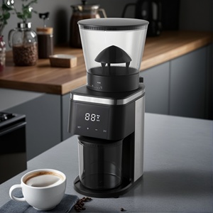 เครื่องบดเมล็ดกาแฟทรงกรวยเครื่องบดเมล็ดกาแฟเอสเพรสโซแบบหยดเครื่องบดกาแฟไฟฟ้า30แบบใช้ในบ้าน - Product Image 3