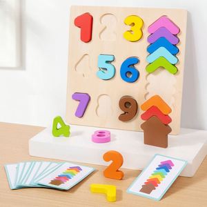 Kids 3 4 5 6 Years Old Boys Girls Brain Teaser <b>Puzzle</b> Logic Training Wooden <b>Puzzles</b> Shape Color Matching Board Games - Product Image 4