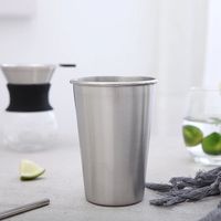 Bouteilles à boisson en acier inoxydable 304 de 16 oz, empilables, durables, avec impression sérigraphique, marque OEM