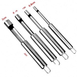 Juego de 7 utensilios manuales de acero inoxidable para extraer el centro de frutas y verduras, herramientas para hacer bolas de sandía, venta al por mayor - Product Image 2