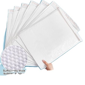 Sobres de burbujas a precio de fábrica, 14 x 19 pulgadas, para envíos postales, pequeños negocios, blancos, paquete de 25 sobres para ropa y maquillaje - Product Image 1