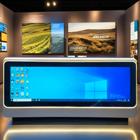 Kecerahan tinggi 1000 NIT panjang tipis BUS LED TFT layar LCD untuk Bus Shopping Mall pameran Hall mobil Video dalam ruangan iklan