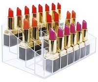 Lucite personnalisé Transparent acrylique rouge à lèvres titulaire plexiglas maquillage organisateur présentoir
