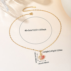 Pendentif Cygne Animal en Zircon à Dégradé de Couleurs, Chaîne de Clavicule en Cuivre Inaltérable, Style <span class=keywords><strong>Mori</strong></span>, Toutes Saisons, Polyvalent, pour le Marché International - Product Image 4