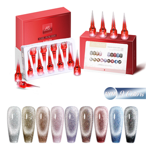 Biểu Tượng Tùy Chỉnh Cat Eye Gel Nail Polish Set Khỏa Thân Màu Hồng Màu Đỏ Nâu Long Lanh Gel Polish <span class=keywords><strong>Kit</strong></span> Ngâm Tắt UV LED Varnish Vernis DIY Ở Nhà - Product Image 6