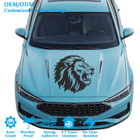 Autocollants de voiture en vinyle découpés sur mesure OEM/ODM, adaptés aux vitres de voiture et aux surfaces peintes, forte adhérence, sans résidus, autocollant de voiture