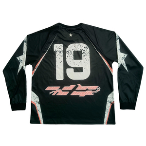 Maillots de football sur mesure à manches longues avec logo brodé, style transfert thermique pour respirabilité et évacuation de la transpiration - Product Image 3