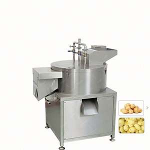 Machine commerciale d'épluchage et de découpe de pommes de terre de lavage doux d'éplucheur automatique - Product Image 4