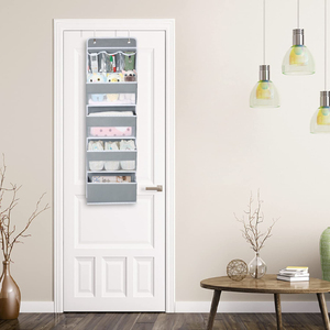 <strong>Over</strong> <strong>Door</strong> Hanging Fabric Eco-Friendly Nursery Closet Organizer with 4 Large &amp; 3 Small PVC Pockets for Baby Storage &amp; Toys - Product Image 4