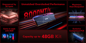 Nueva Memoria RAM ARES RGB de 2.ª Generación DDR5 para PC de Escritorio 2025, 32 GB (16*2) 8000 MT/s EXPO Stick para Juegos - Product Image 4