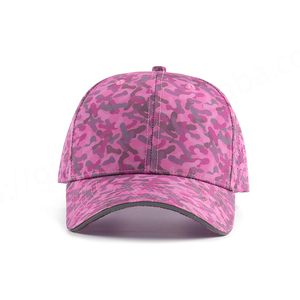 Sombrero Atlético perforado de camuflaje rosa con logotipo personalizado, Agujero cortado con láser de estilo a cuadros para acampar al aire libre y jugar al golf, para hombres y mujeres - Product Image 5