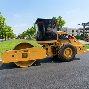 CE EPA Certified CAT CS683e CS663e CS533e Single Drum Hand Soil Compactor Vibratory <b>Roller</b> <b>Road</b> <b>Roller</b> CS-683E CS-533E <b>Used</b> - Product Image 1