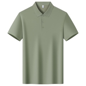 Unisex Short Sleeve Polo Shirt Cotton Polyester <b>Blend</b> Breathable Summer Workwear Loose Fit Thin Fabric With Label And Tags - Product Image 2