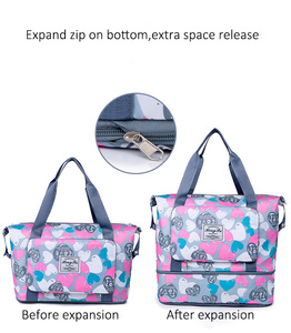 Women's Nylon Large Capacity Gym Duffel Tote <strong>Bag</strong> Fashion Lady Style with Dry-Wet Waterproof Pocket Portable Travel <strong>Multiply</strong> <strong>Bag</strong> - Product Image 5