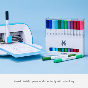 Lot de 36 <span class=keywords><strong>stylos</strong></span> à encre infusible/sublimation pour <span class=keywords><strong>Cricut</strong></span> Joy and Joy Xtra Machine Duan Tips 0.4 Fine Point Pen & 1.0 Medium Tip - Product Image 2
