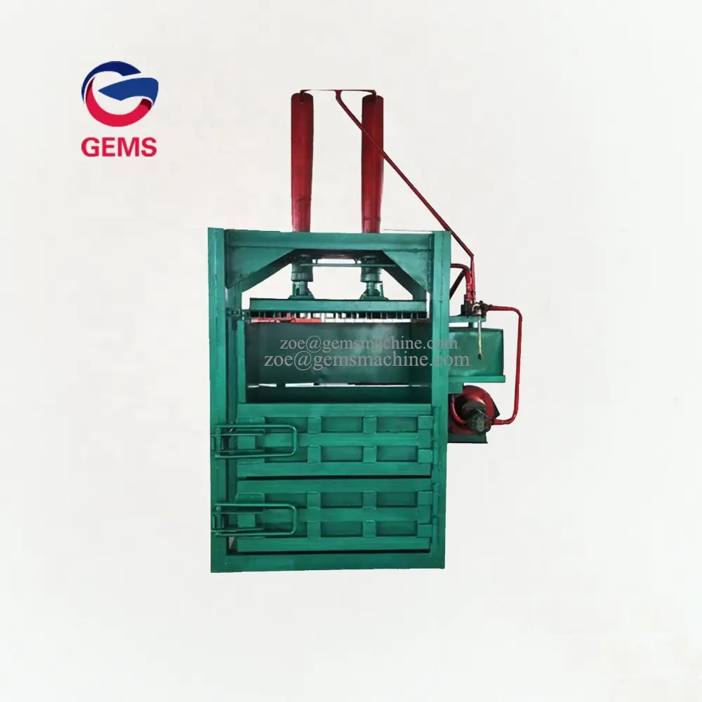 Basura empacadora vertical de la máquina de prensa hidráulica, máquina de embalaje de caja de cartón empacadora