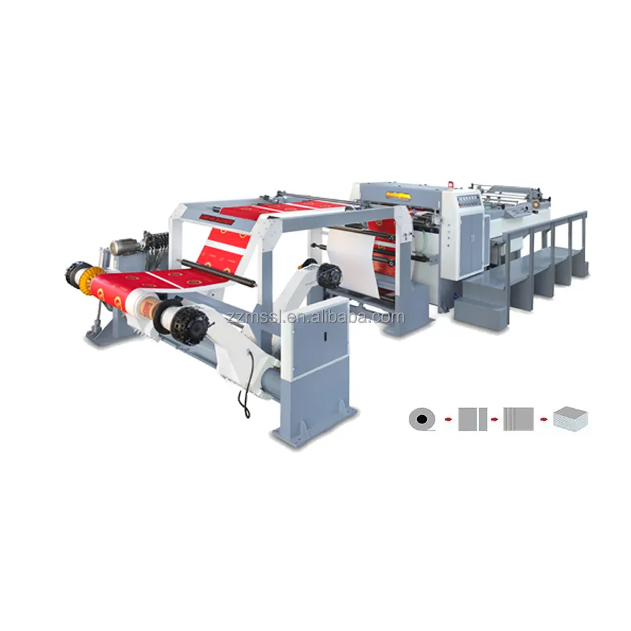 Công nghiệp giấy rạch máy cắt tự động 1400 mét cuộn để tấm giấy chém
