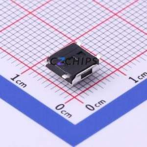 TS-1157-C-B Tactile Switch SMD Switch Single Pole Single Throw Round Button 2.6N Vertical Mount - Product Image 2