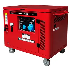 Gerador silencioso 5 kw 5 kva mini, gerador de gasolina novo, 2023