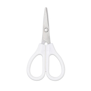 Student Scissors Stainless Steel White Straight Head Office Stationery Small Size - Product Image 4