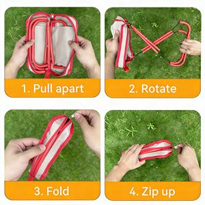 Tabouret pliable de style sac à main en tissu Oxford <span class=keywords><strong>ultra</strong></span> <span class=keywords><strong>léger</strong></span>, <span class=keywords><strong>siège</strong></span> portable pour la pêche, la <span class=keywords><strong>randonnée</strong></span> et les aventures en plein air - Product Image 3