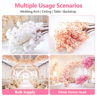 Décoration suspendue surdimensionnée en forme de branche de cerisier pour chapiteau nuptial, accessoire de mise en scène festive pour événements