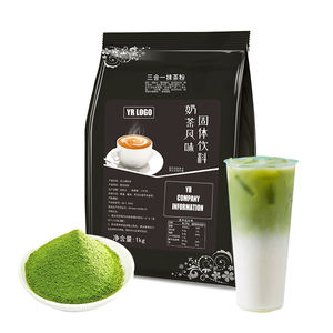 Poudre de thé à bulles matcha instantanée avec des sirops de fruits infusés au sucre et des ingrédients pour les solutions de vente en gros de thé au lait à bulles - Product Image 4