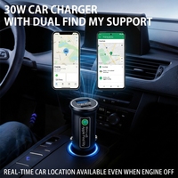Traceur GPS pour Voiture Compatible Apple Find My et Android, Chargeur Rapide 30W, Positionnement BLE, Localisateur de Véhicule Sans Abonnement, OEM