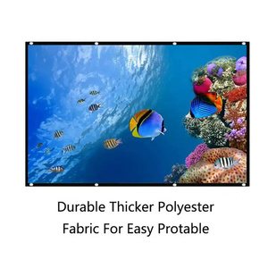 Pantalla <span class=keywords><strong>de</strong></span> <span class=keywords><strong>Proyector</strong></span> <span class=keywords><strong>de</strong></span> 60 <span class=keywords><strong>100</strong></span> 72 84 90 150 120 <span class=keywords><strong>Pulgadas</strong></span> para Cine en Casa para <span class=keywords><strong>Proyector</strong></span> 4K HD 16:9 Noche <span class=keywords><strong>de</strong></span> Película en el Patio - Product Image 5